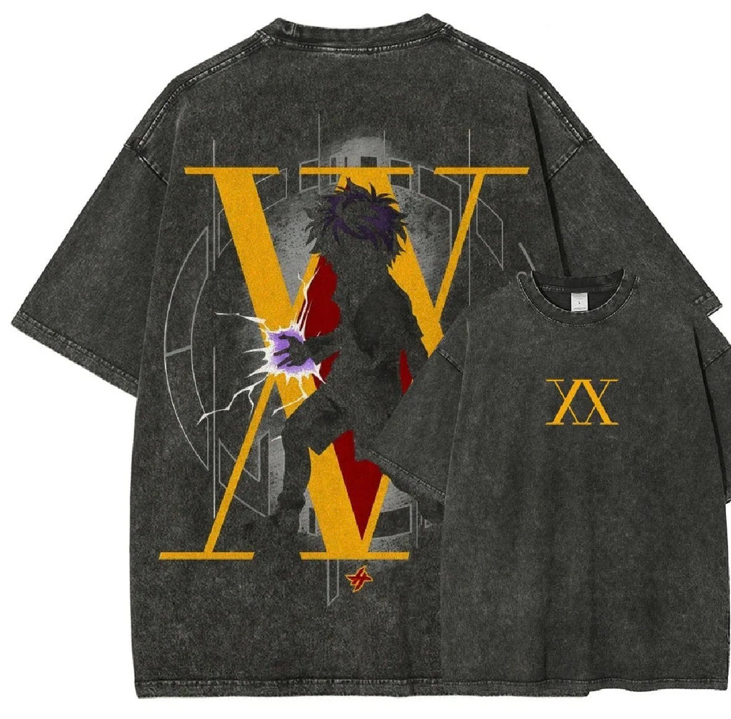 Hot Anime Hunter X Hunter Anime Lover Washed T-shirt Unisex Oversized Suitable for all seasons personality Clothes soft Couples